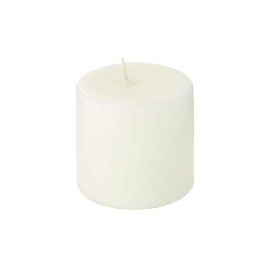 12 Packs: 8 ct. (96 total) Basic Elements™ 2" x 2" Ivory Pillar Candles by Ashland®